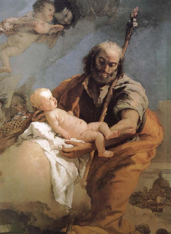 Giovanni Battista Tiepolo Saint Joseph and the Son oil painting image